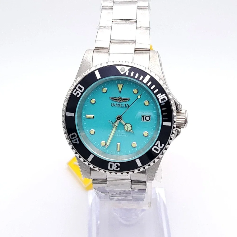 Invicta Pro Diver Aurenova Men's Watch Blue Dial Steel 40mm New 200M
